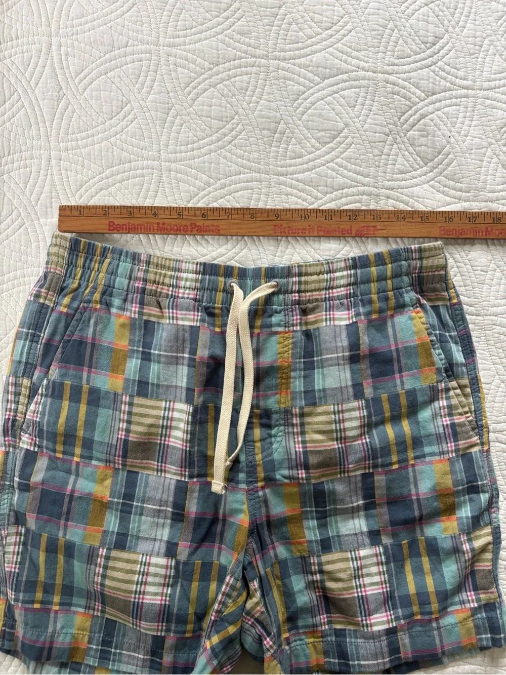 J. Crew Madras 5” Dock Shorts Medium